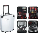 Hand tool set - 187 pieces - in aluminum rolling case - CRV