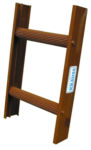 "Chimney sweep ladder, aluminum, brown, 10 rungs, W 33 cm, L 280 cm image"