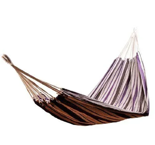 "Hammock hanging lounger for multiple people, families, 210x150cm, 210kg, purple-white image"