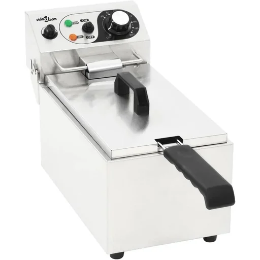 "Electric deep fryer 2000 W 6 L stainless steel image"