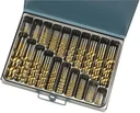 Titanium HSS twist drill assortment 170 pieces
