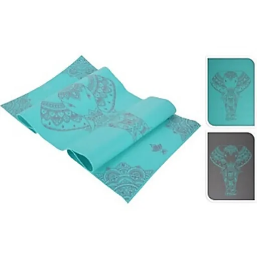 "Fit4You Yoga & Fitness Mat - Stretch - Anti-Slip - 169 x 58 x 1 cm - Blue image"