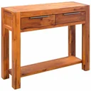 Wall table 86x30x75 cm solid acacia wood