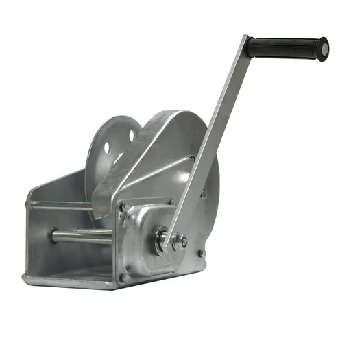 "Handbrake winch BHW-2600, Max. lifting capacity / pulling force lowest (1st) layer: 1,200 daN, incl. 18 m rope with SOB hook image"