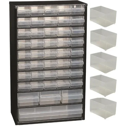 "Drawer unit with 44 drawers - 51x30.6x15cm WITH loose insert A8-1 - plastic image"