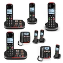 Senior cordless phone DUO with large buttons and hearing aid compatible