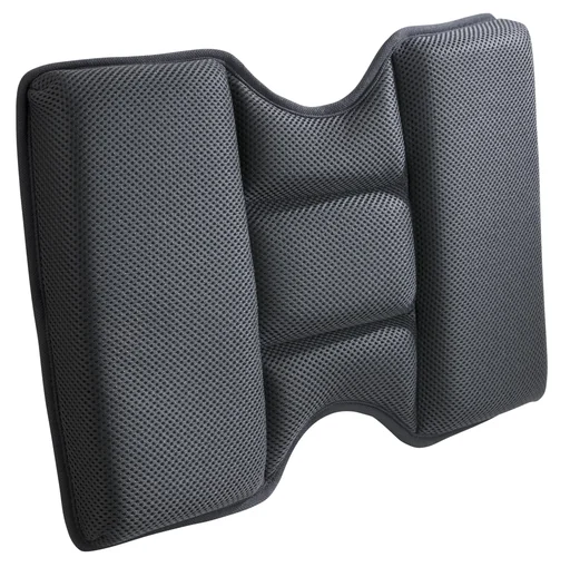 "Lumbar support pillow, black, 43 x 31 x 5 cm image"