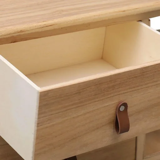 "TV cabinet 115x30x40 cm paulownia wood image"