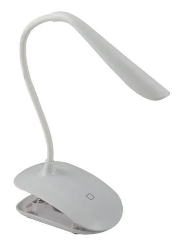 "LED table lamp "Siegrina" with 14 daylight white SMD LEDs and swiveling flex arm image"