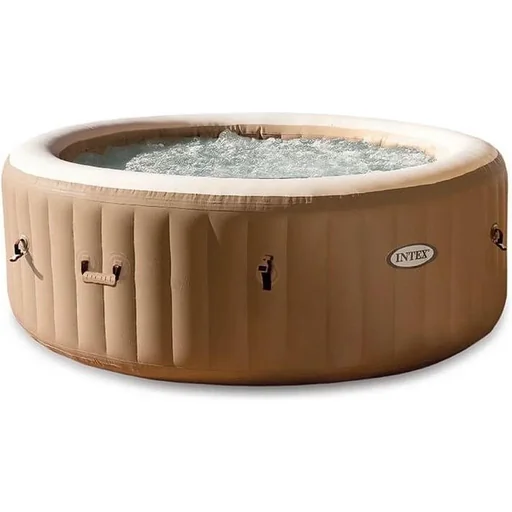"Inflatable Jacuzzi Purespa | 4-seater | Ø196 cm | PVC | Beige image"