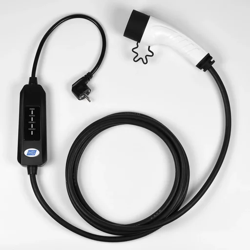 "Charging cable for electric cars, 230V household sockets image"
