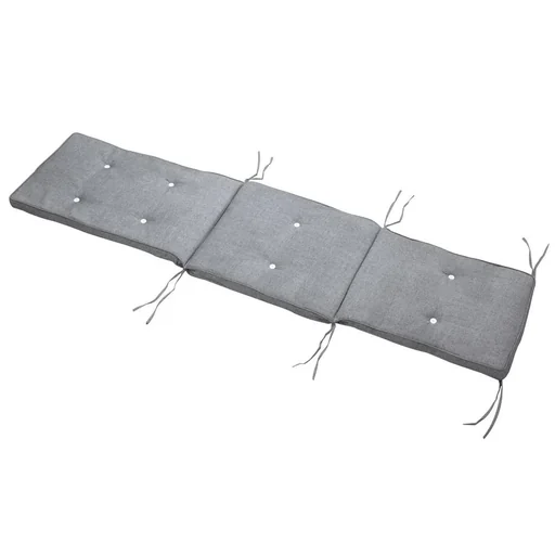 "Lounger cushion - mottled grey - 186x42x5 cm image"