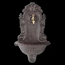 Cast iron wall fountain