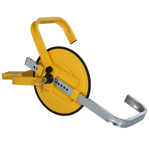 "Wheel clamp wheel clamp lock parking clamp tire clamp wheel lock for Ø33-40.5 cm wheels with protective disc 2 keys 16-s image"