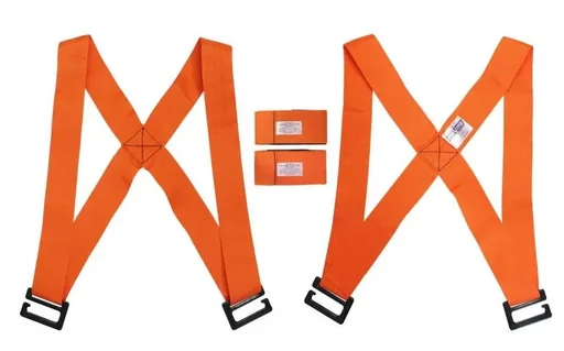 "Carrying strap set with back support, 2 pieces image"