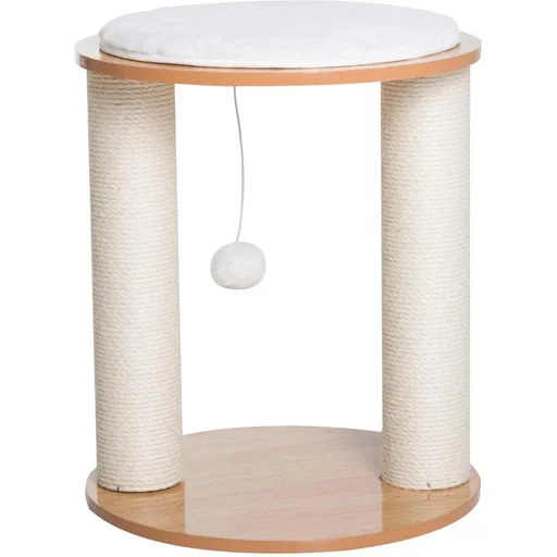 "Scratching post with upholstery plush cream ?38 x H42,5cm image"