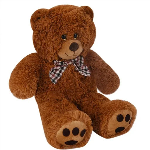 "Teddy Bear Pillow L Brown 50cm image"
