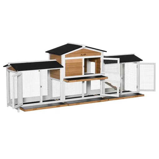 "Small animal stable with free-range ramp image"