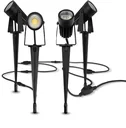 LED garden ground spikes set of 4