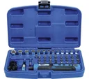 Cordless screwdriver including bit and socket set 41-piece
