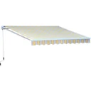 Articulated arm awning